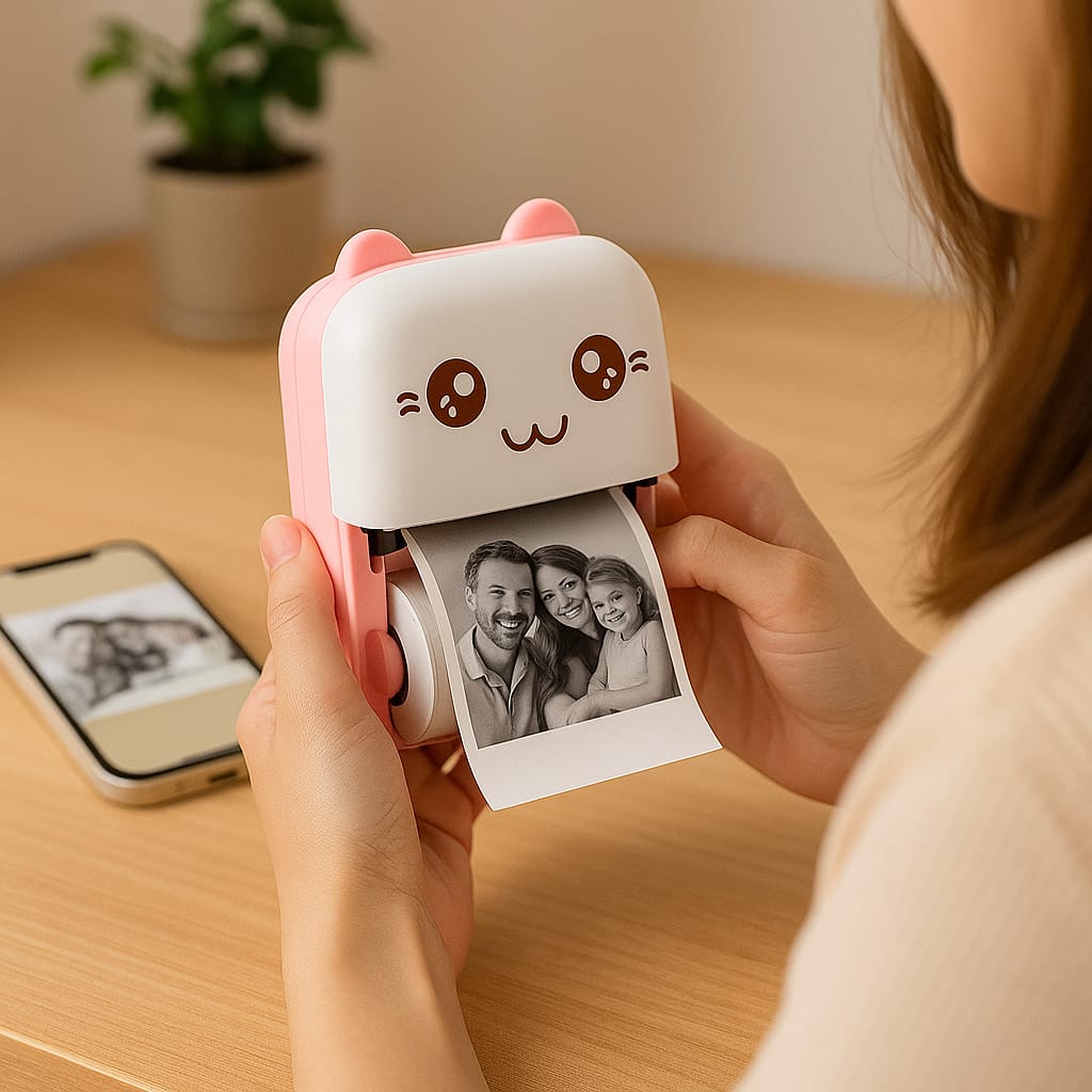 🐾 Impresora Térmica de Gatito – ¡Imprimí desde tu Celular sin Tinta!