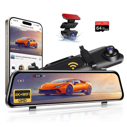 AutoSecure™ – Espejo Retrovisor con Cámara HD 2-en-1