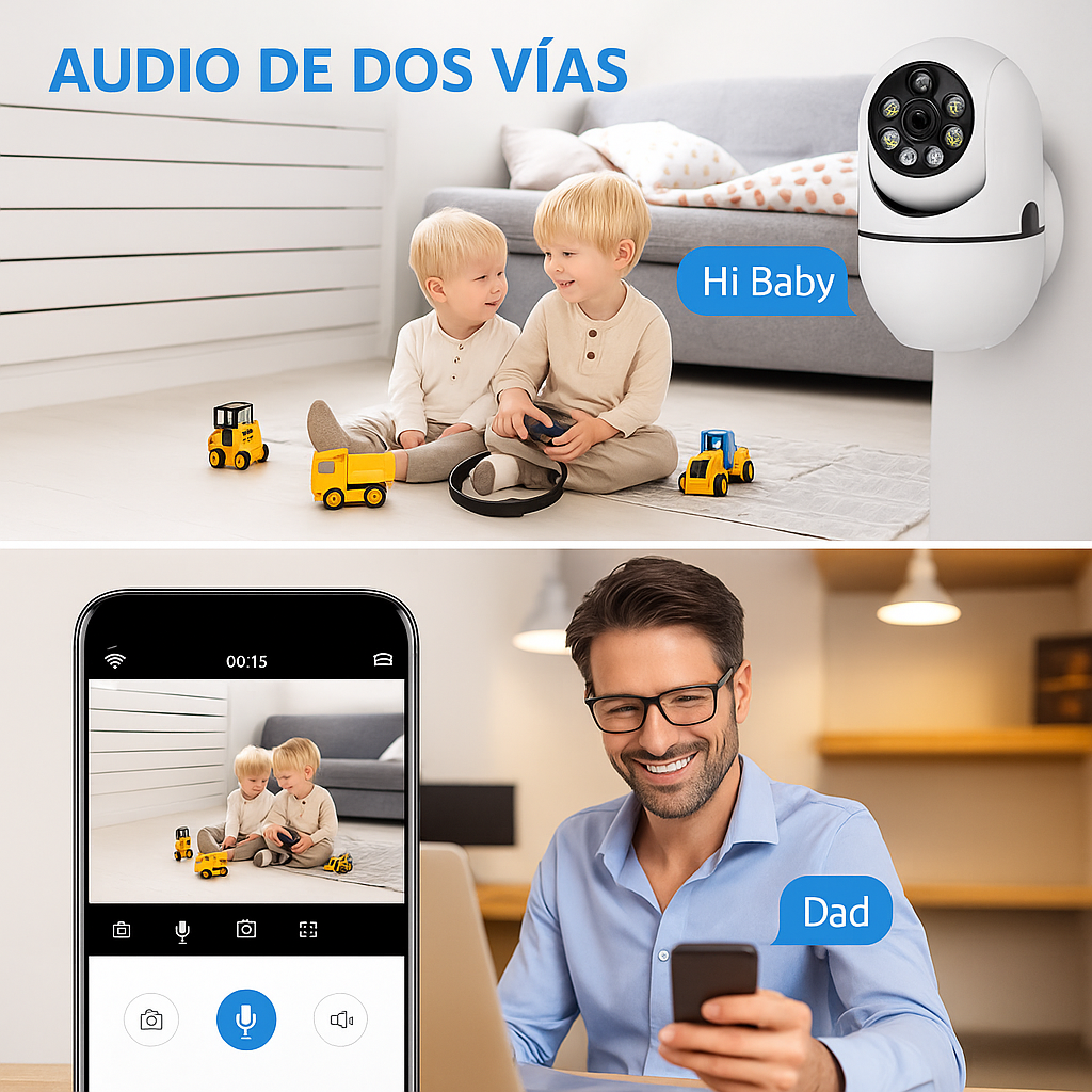 SafeCam 360™ – Vigila tu hogar desde el celular