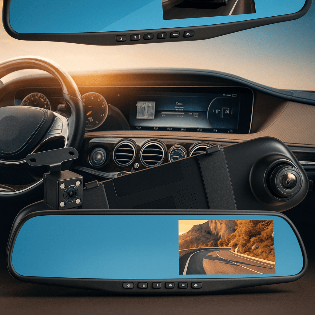 AutoSecure™ – Espejo Retrovisor con Cámara HD 2-en-1