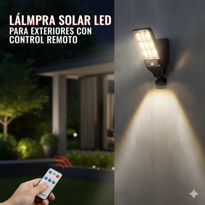 Lámpara Solar LED Exterior con Control Remoto