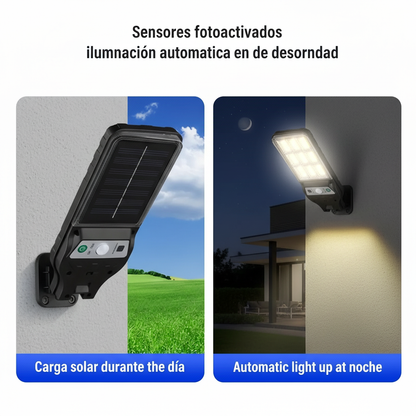 Lámpara Solar LED Exterior con Control Remoto