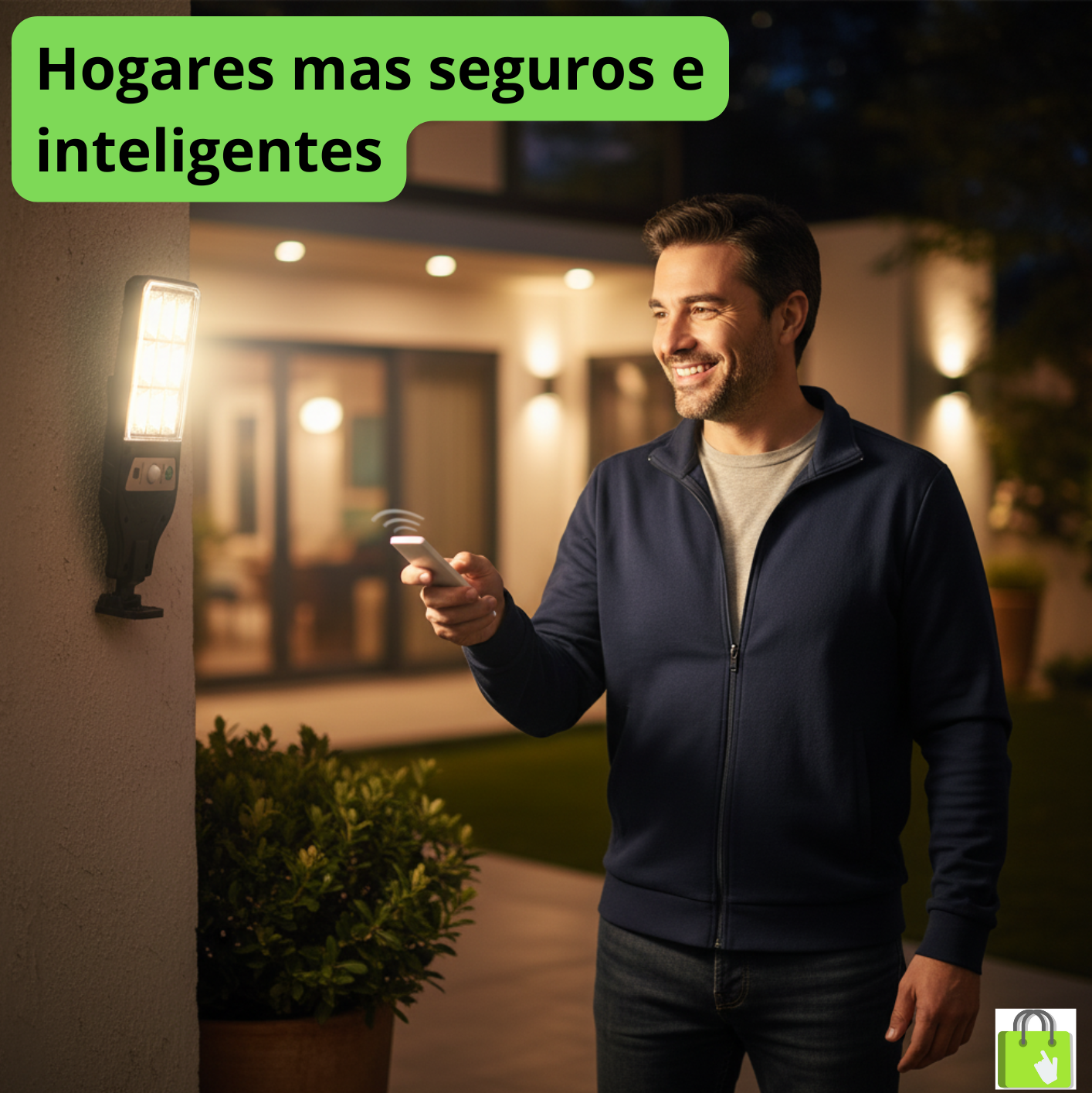 Lámpara Solar LED Exterior con Control Remoto