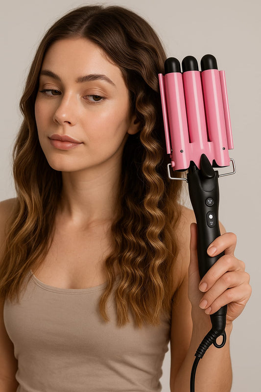Rizador Ondulador de Cabello 3 Tubos - Ondas Perfectas en Minutos
